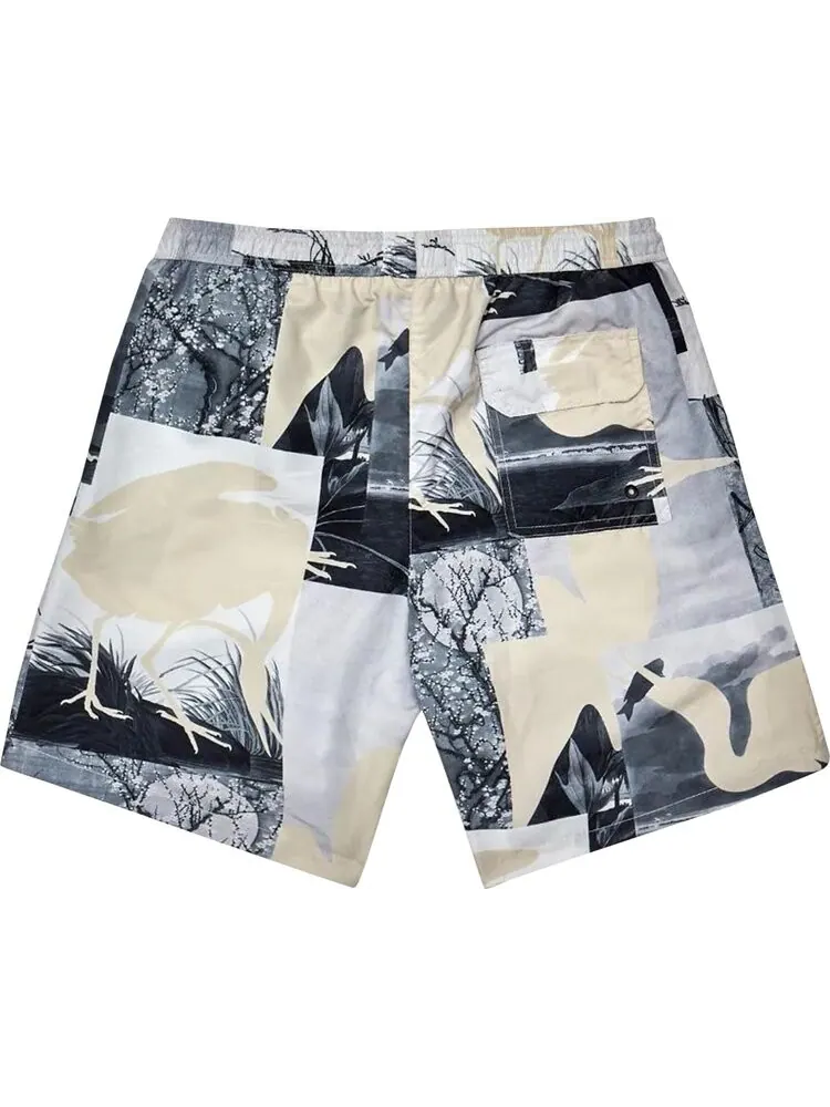 Шорты для плавания Heron Preston Cutout Swimshorts 'Grey' — изображение 2 из 2, серый