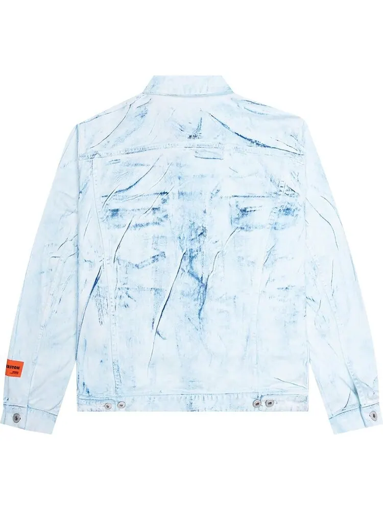 Куртка Heron Preston Overdyed Spray Regular Jacket 'Blue' — изображение 2 из 2, синий