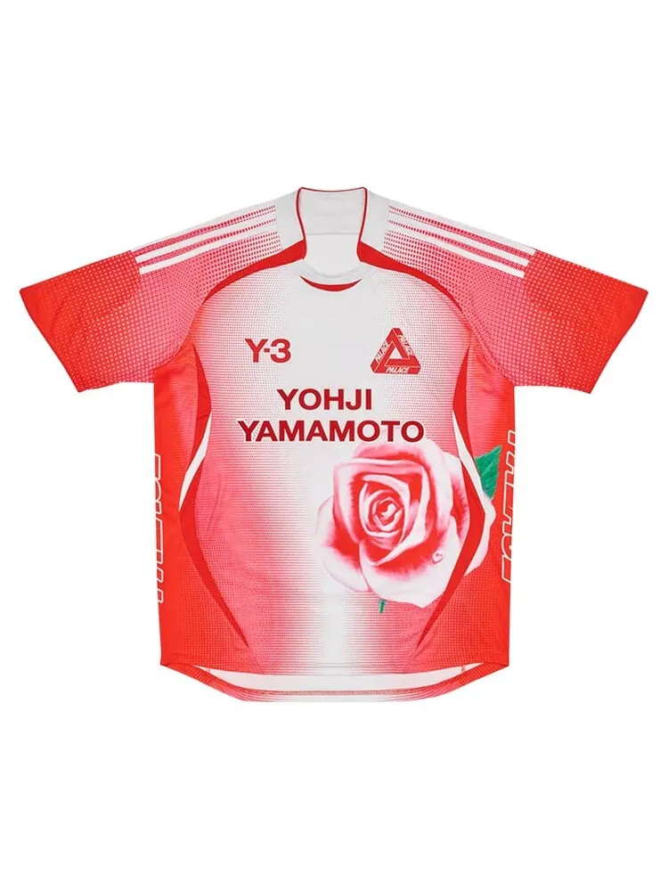 Футболка мужская Y-3 x Palace Football с принтом — красный