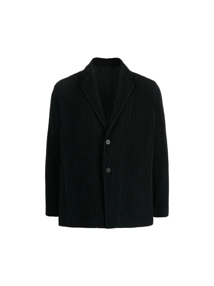 Блейзер Homme Plissé Issey Miyake Basic Pleated Blazer Black — изображение 1 из 1, черный