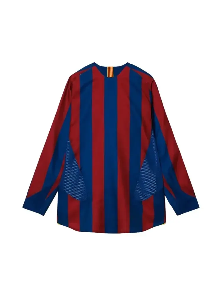 Реплика футболки с длинными рукавами Nike FC Barcelona сезона 2005/06 — изображение 2 из 2, синий