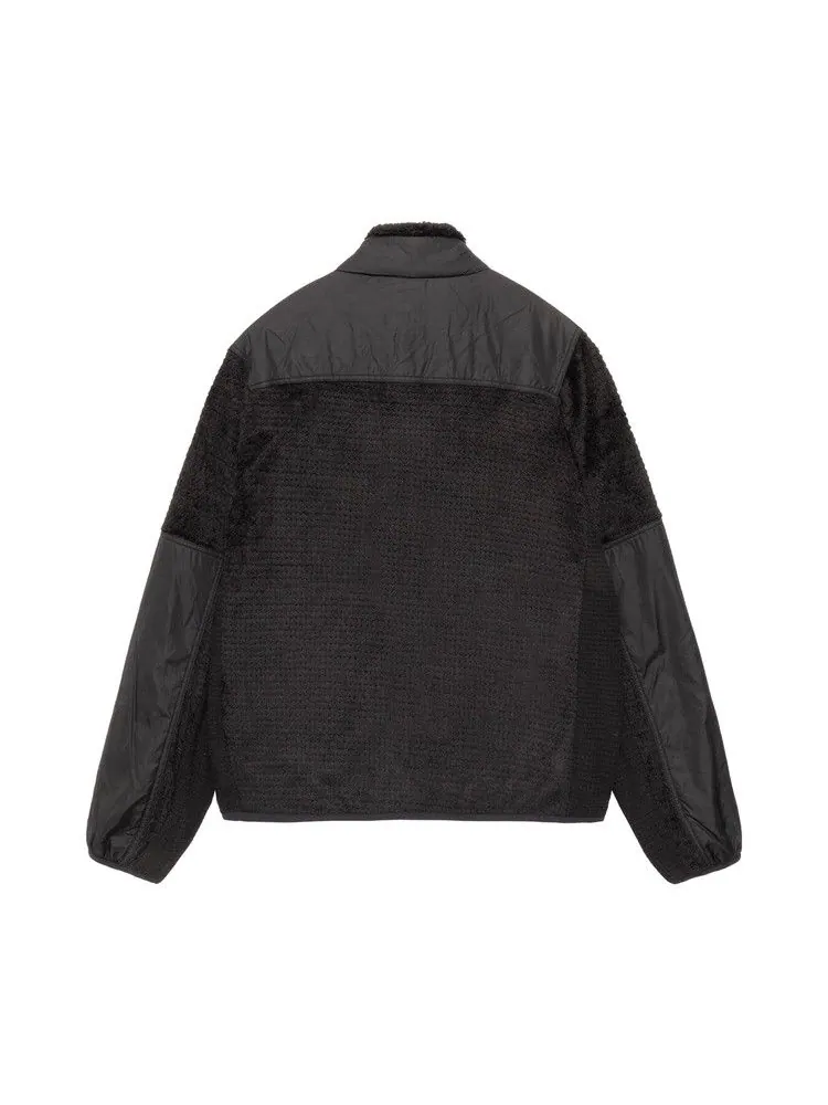 Куртка Stussy x Nike Full Zip Fleece 'Black' — изображение 2 из 2, черный
