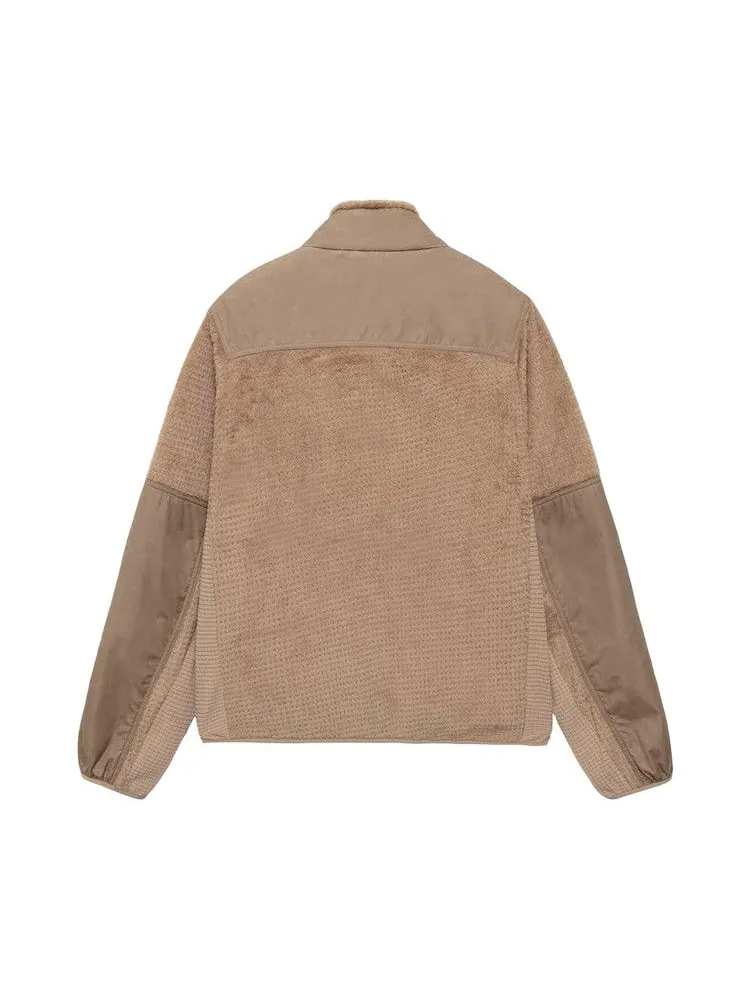 Куртка Stussy x Nike Full Zip Fleece 'Pine Nut' — изображение 2 из 2, бежевый