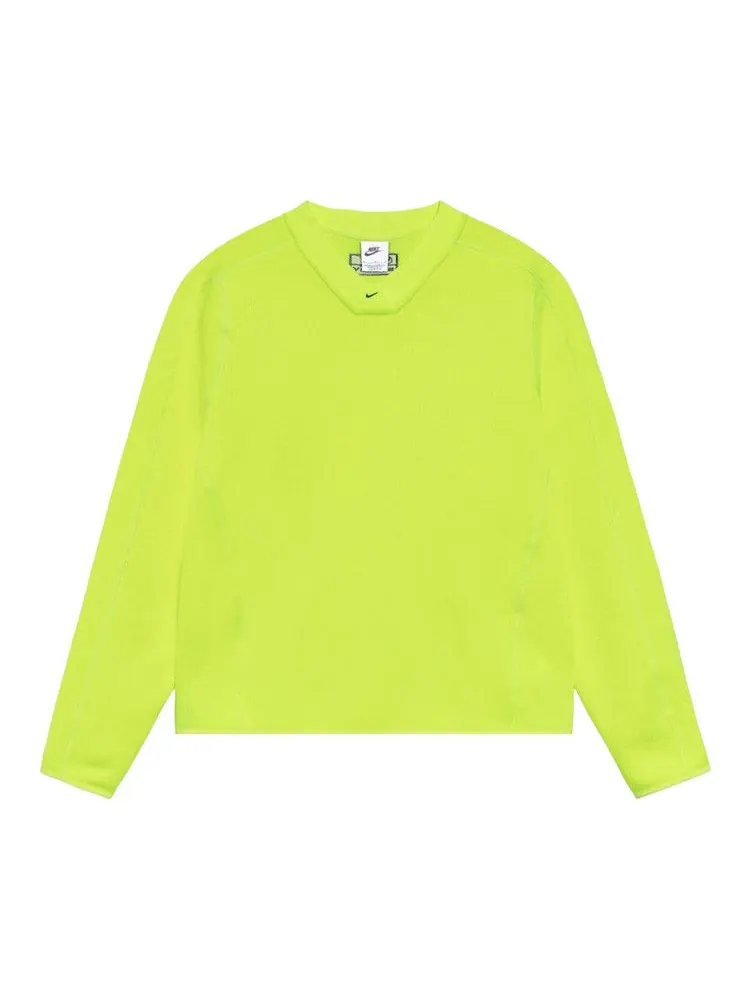 Топ Stussy x Nike Fleece Thermal 'Volt' — изображение 1 из 2, зеленый