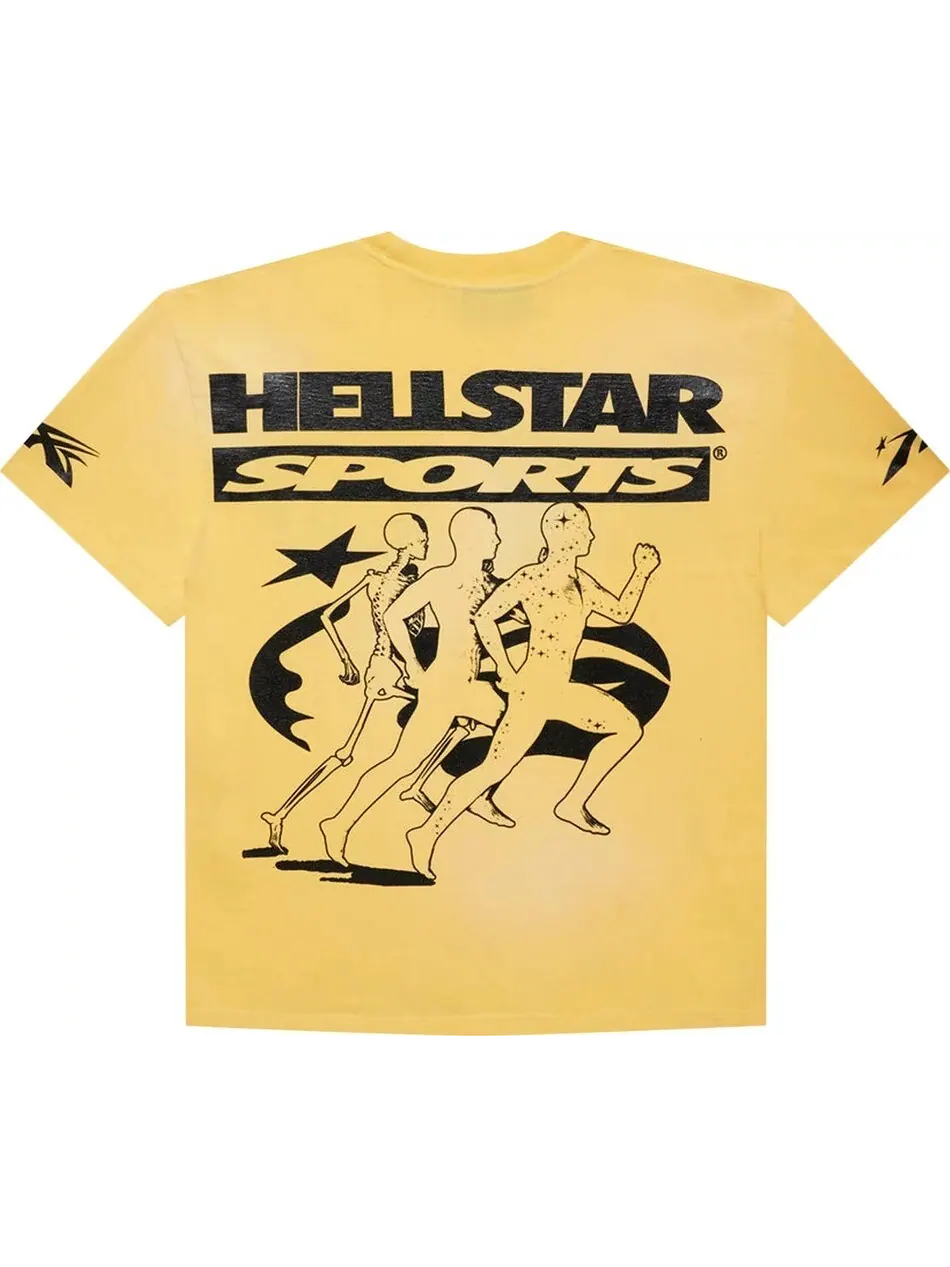 Футболка Hellstar Marathon — изображение 2 из 2, желтый