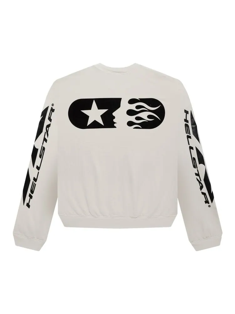 Толстовка Hellstar Sports Crewneck — изображение 2 из 2, белый
