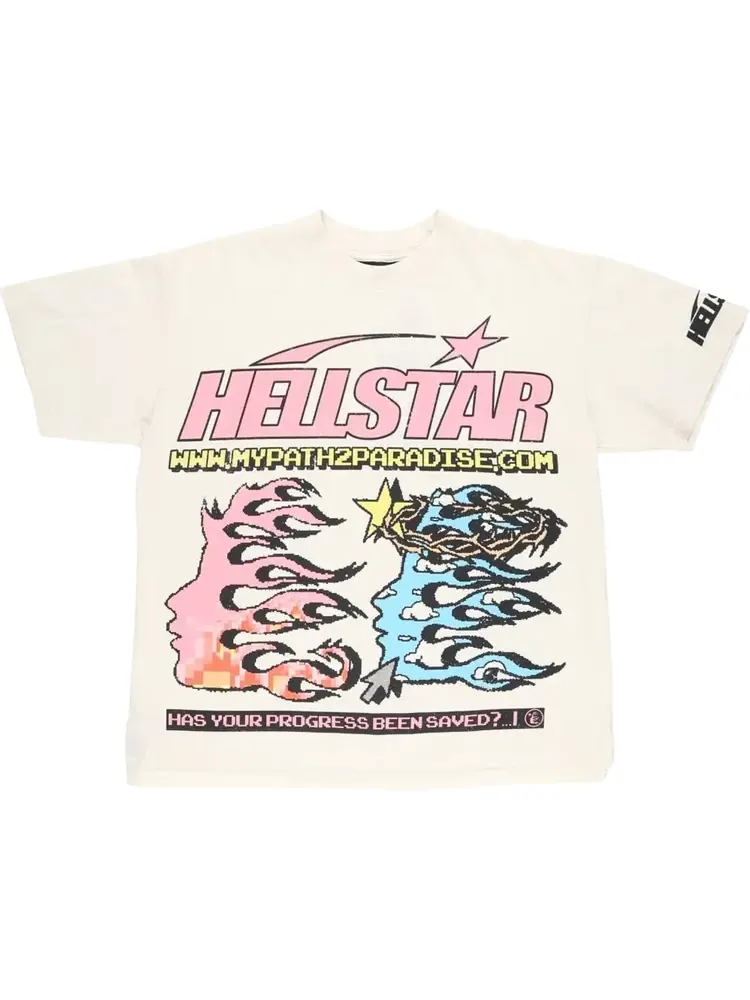 Футболка Hellstar Pixel 'White' — изображение 1 из 1, белый