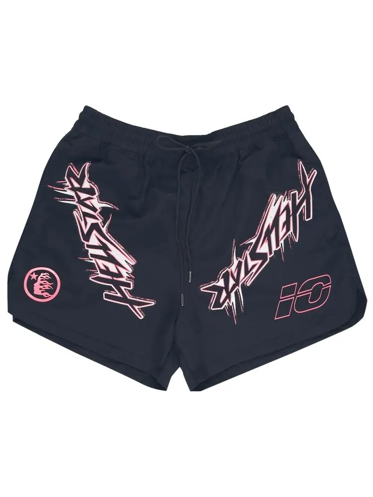 Шорты Hellstar Waxed Nylon Athletic Shorts — изображение 1 из 2, черный