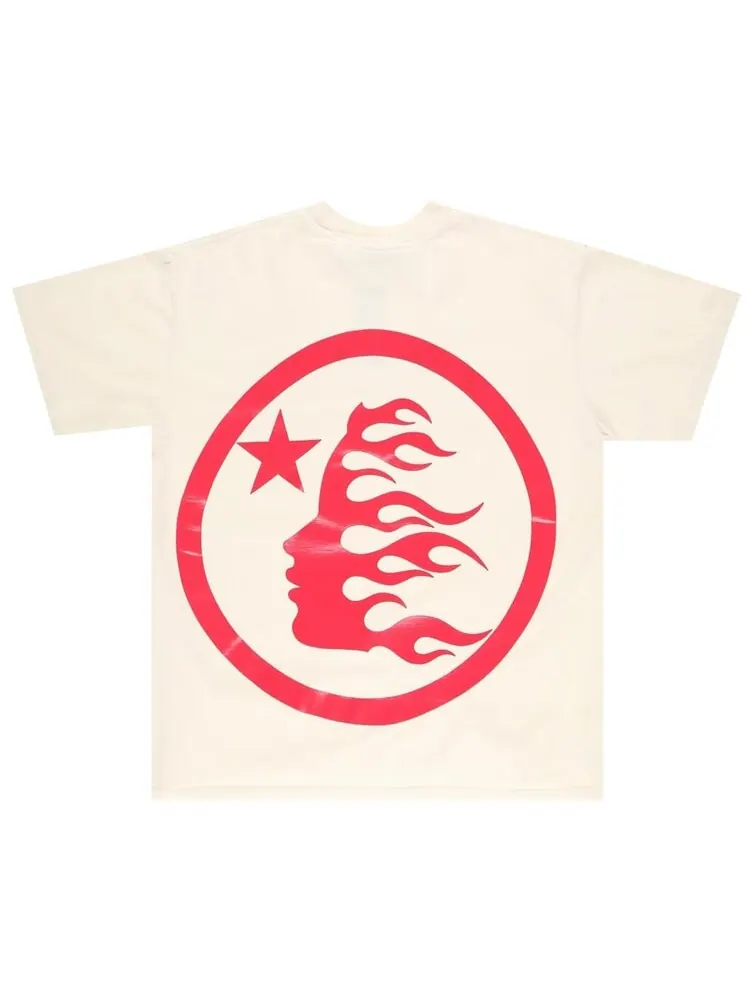 Футболка Hellstar Gel Sport Logo 'White/Red' — изображение 2 из 2, белый