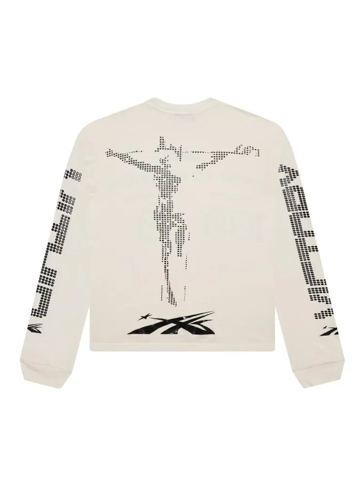 Футболка Hellstar Scoreboard Long-Sleeve Tee — изображение 2 из 2, белый