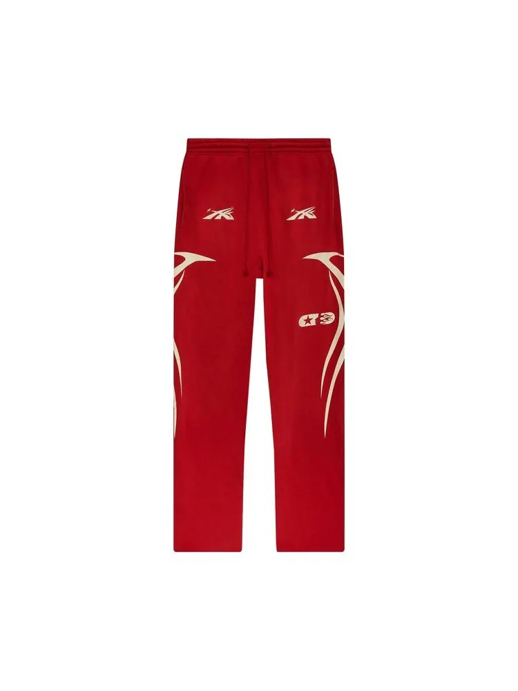 Спортивные брюки Hellstar Sports Double Hit Logo Sweatpant Red
