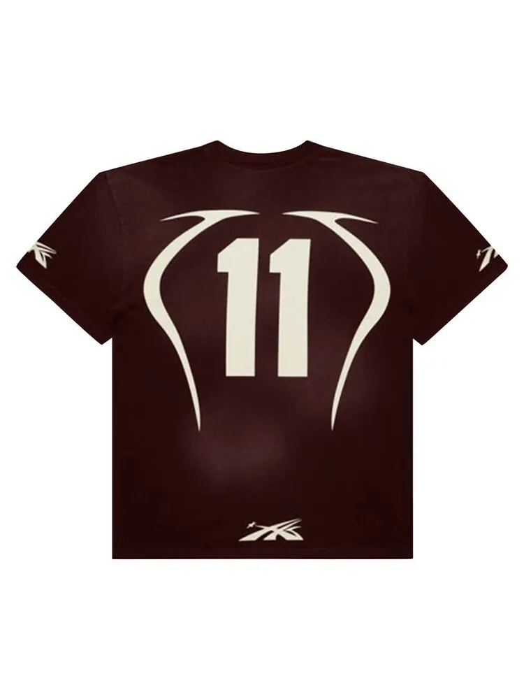 Футболка Hellstar Warm Up T-Shirt Brown — изображение 2 из 2, коричневый