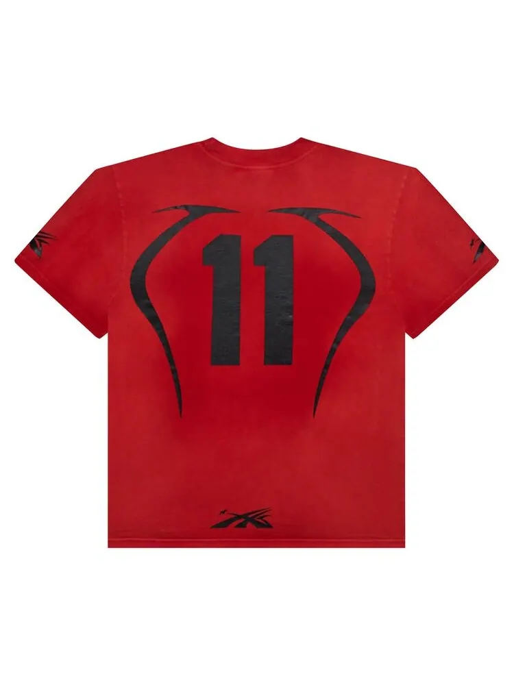 Футболка Hellstar Warm Up T-Shirt Red — изображение 2 из 2, красный