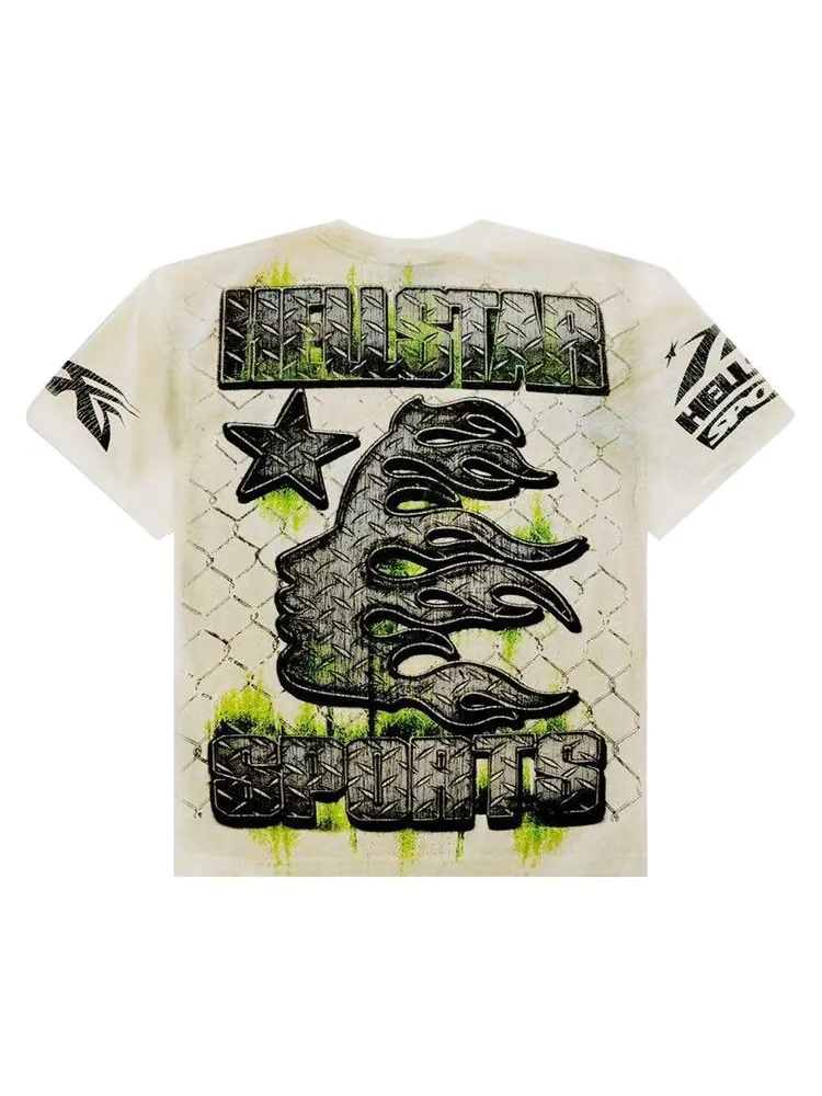 Футболка Hellstar War Ready! T-Shirt Cream — изображение 2 из 2, бежевый