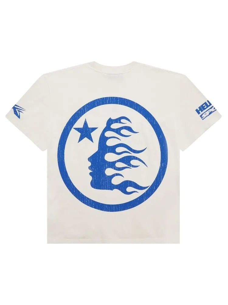 Футболка Hellstar Beat Us! T-Shirt — изображение 2 из 2, белый/синий