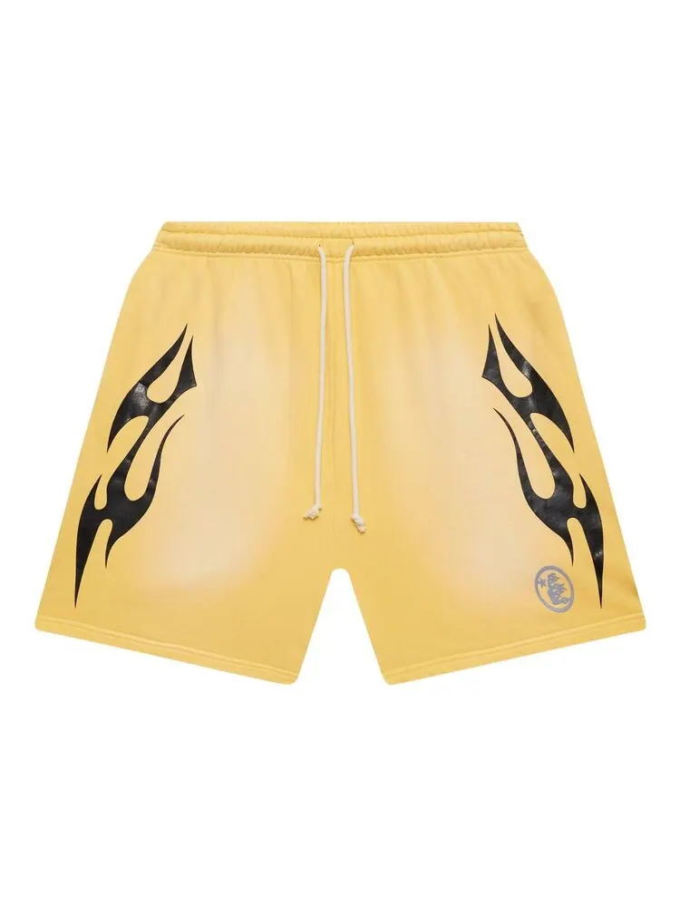Шорты Hellstar Flame Shorts Yellow