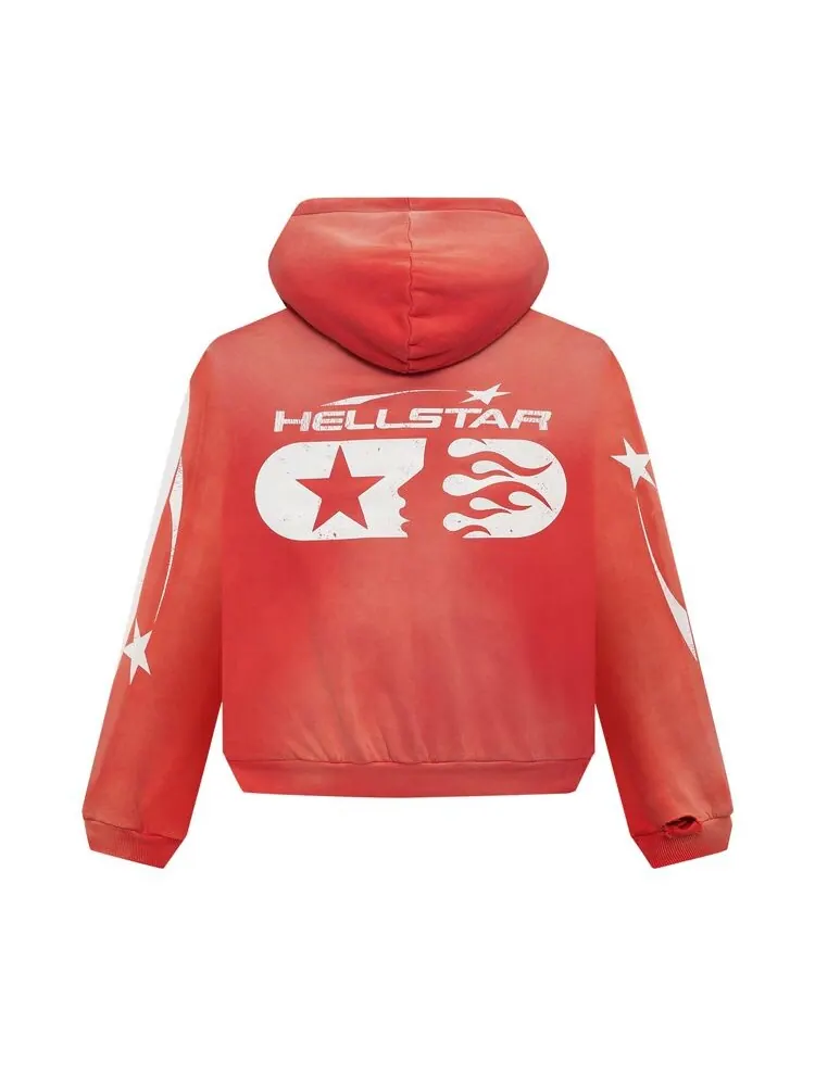 Худи Hellstar Studios Zip Hoodie Red — изображение 2 из 2, красный