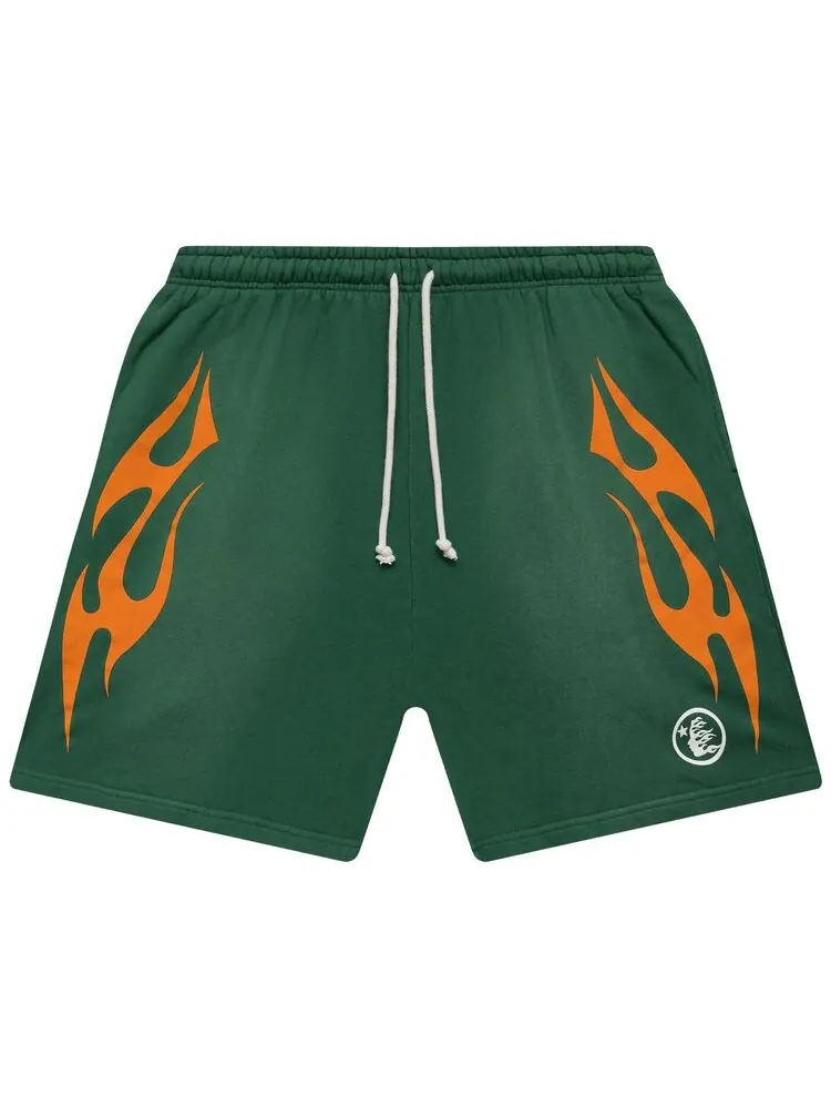 Шорты Hellstar Flame Shorts Green — изображение 1 из 2, зеленый