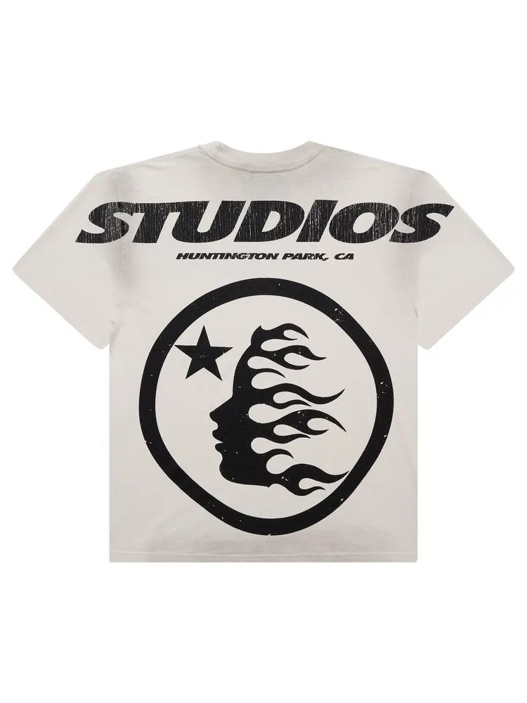 Футболка Hellstar Studios Cartoon Logo T-Shirt Grey — изображение 2 из 2, серый