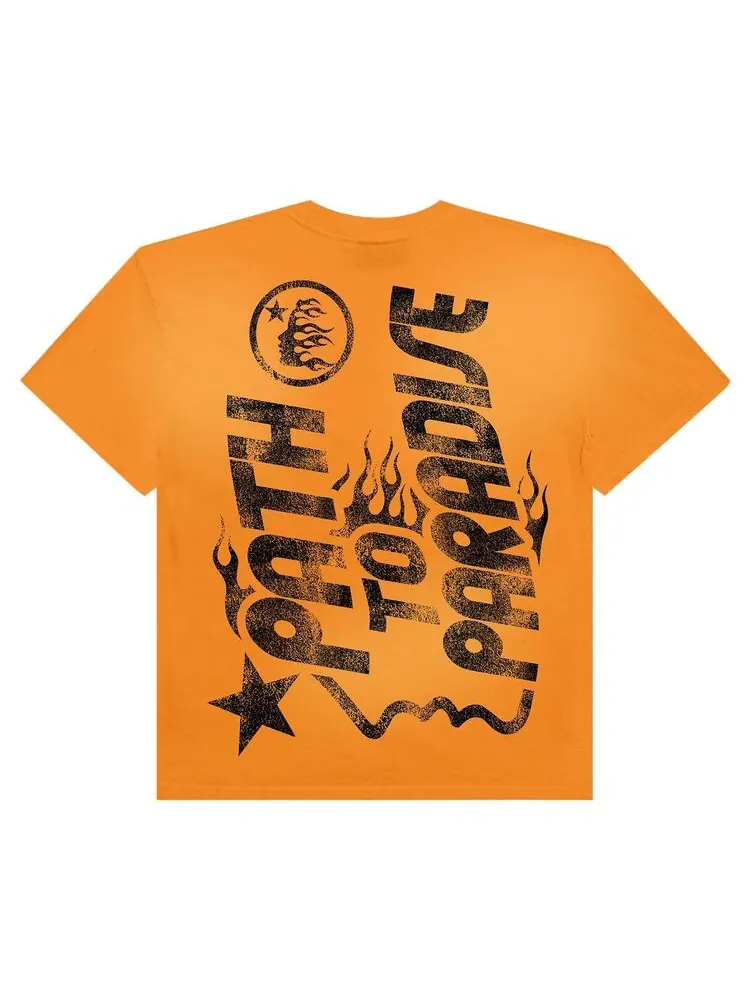 Футболка Hellstar Jesus T-Shirt Orange — изображение 2 из 2, оранжевый