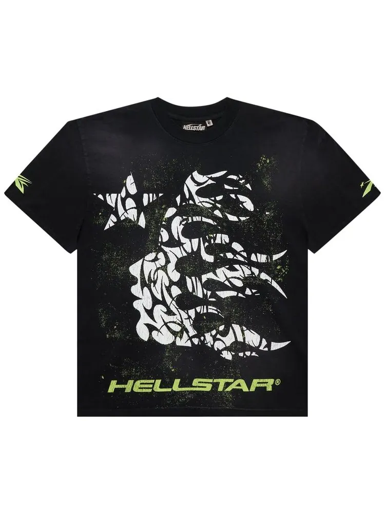 Футболка Hellstar Thorn Glitter T-Shirt 'Green' — изображение 1 из 2, зеленый