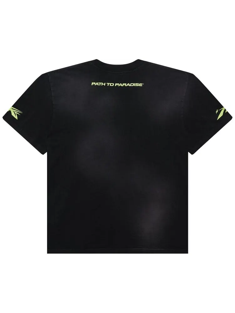 Футболка Hellstar Thorn Glitter T-Shirt 'Green' — изображение 2 из 2, зеленый