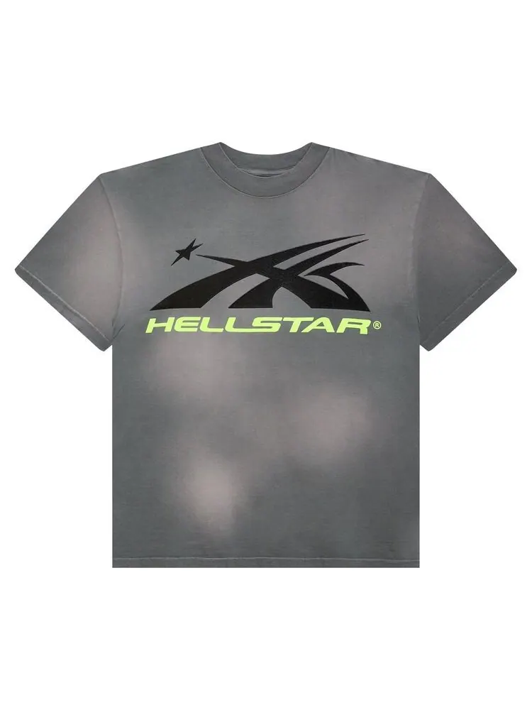 Футболка Hellstar Sports Core Logo Gel T-Shirt Grey — изображение 1 из 2, серый