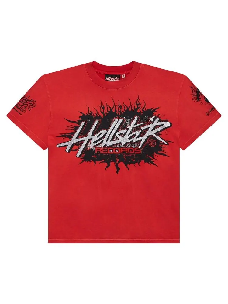 Футболка Hellstar Records T-Shirt Red — изображение 1 из 2, красный