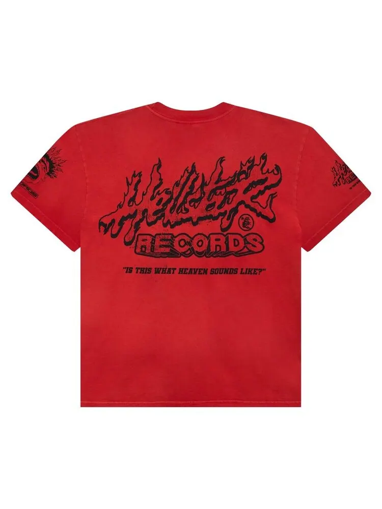 Футболка Hellstar Records T-Shirt Red — изображение 2 из 2, красный