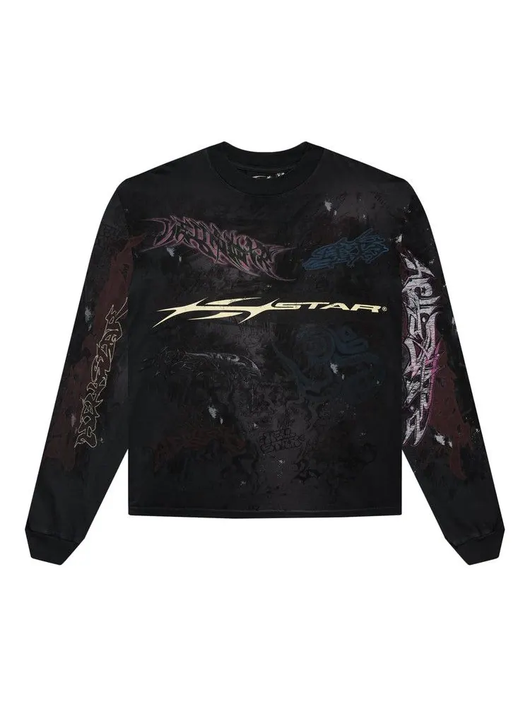 Лонгслив Hellstar Graffiti Long-Sleeve — изображение 1 из 2, черный