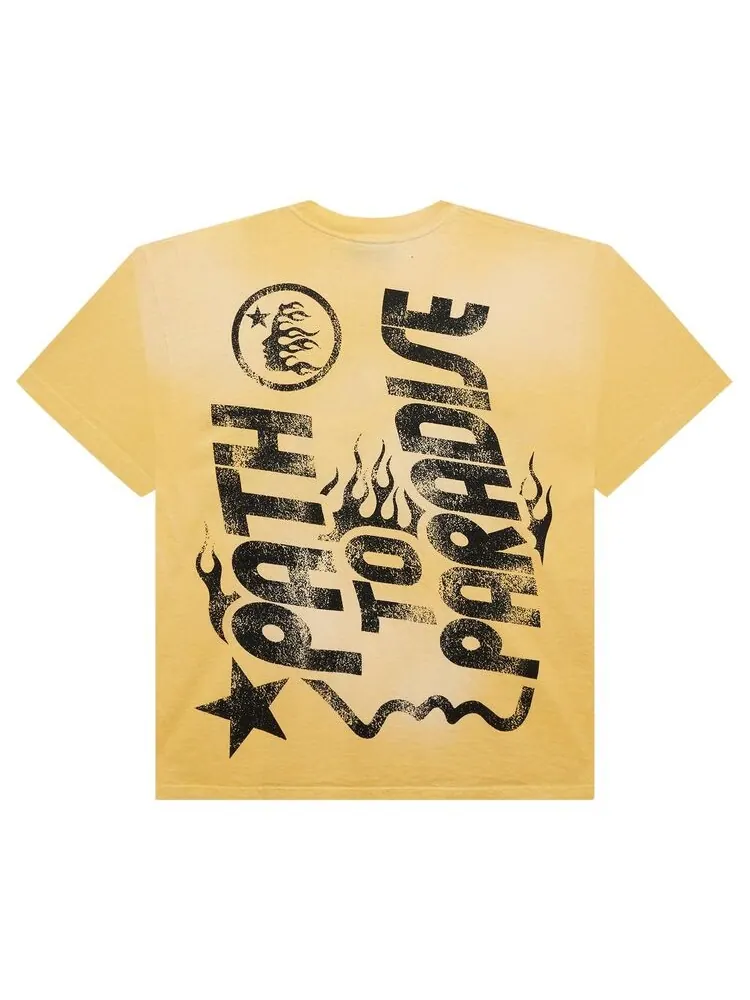 Футболка Hellstar Jesus T-Shirt Yellow — изображение 2 из 2, желтый