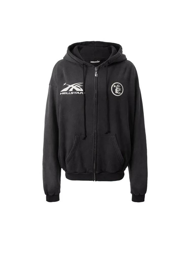 Толстовка Hellstar HS Logo Zip-Up — изображение 1 из 2, черный