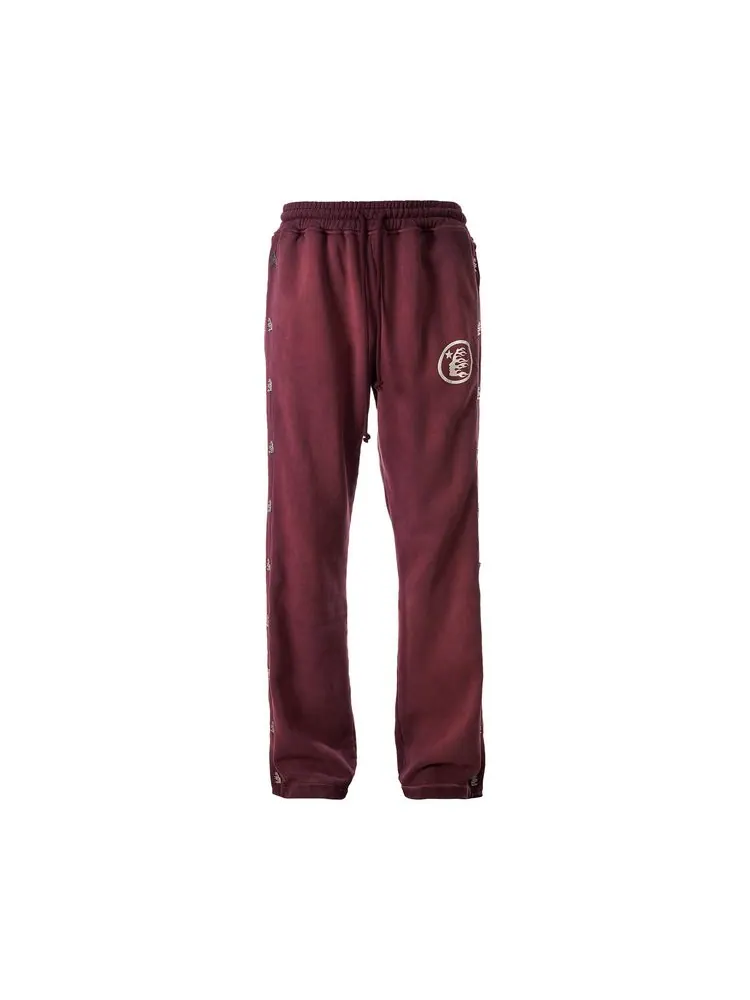 Спортивные брюки Hellstar Mirror Face Sweatpants 'Burgundy' — изображение 1 из 1, бордовый