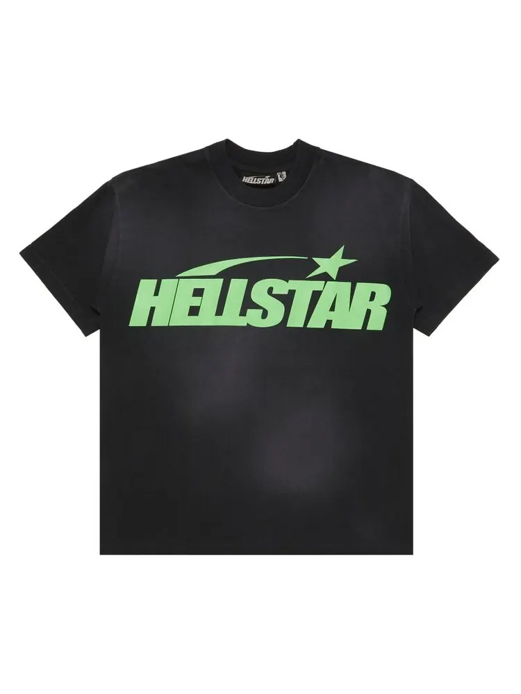 Футболка Hellstar Classic T-Shirt (Regular Print) — изображение 1 из 3, черный/зеленый