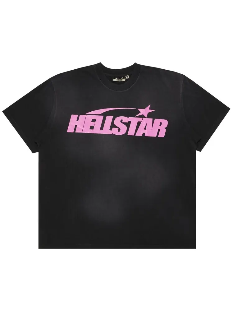 Футболка Hellstar Classic T-Shirt (Gel Print) — изображение 1 из 3, черный/розовый