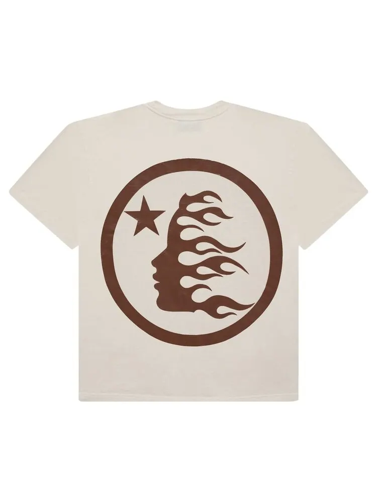 Футболка Hellstar Classic T-Shirt (Gel Print) — изображение 2 из 2, белый/коричневый