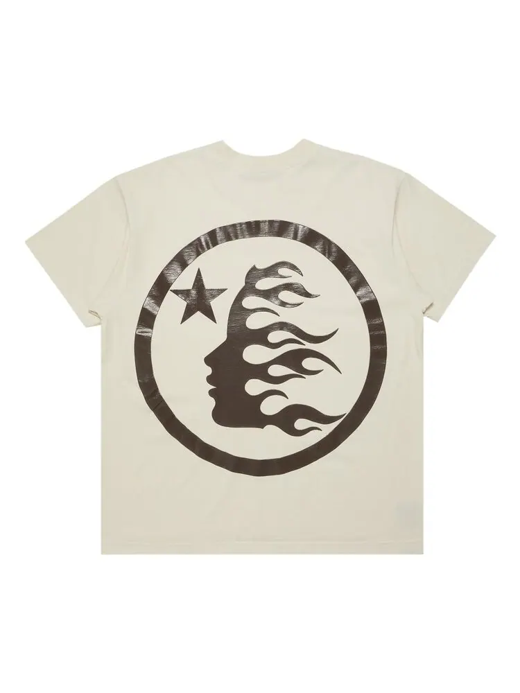 Футболка Hellstar Classic T-Shirt (Regular Print) — изображение 2 из 3, белый/коричневый