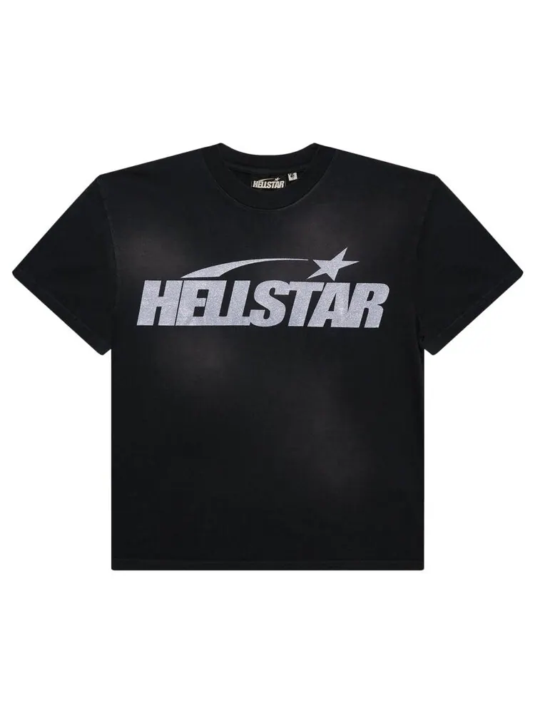 Футболка Hellstar Glitter Logo T-Shirt — изображение 1 из 2, черный