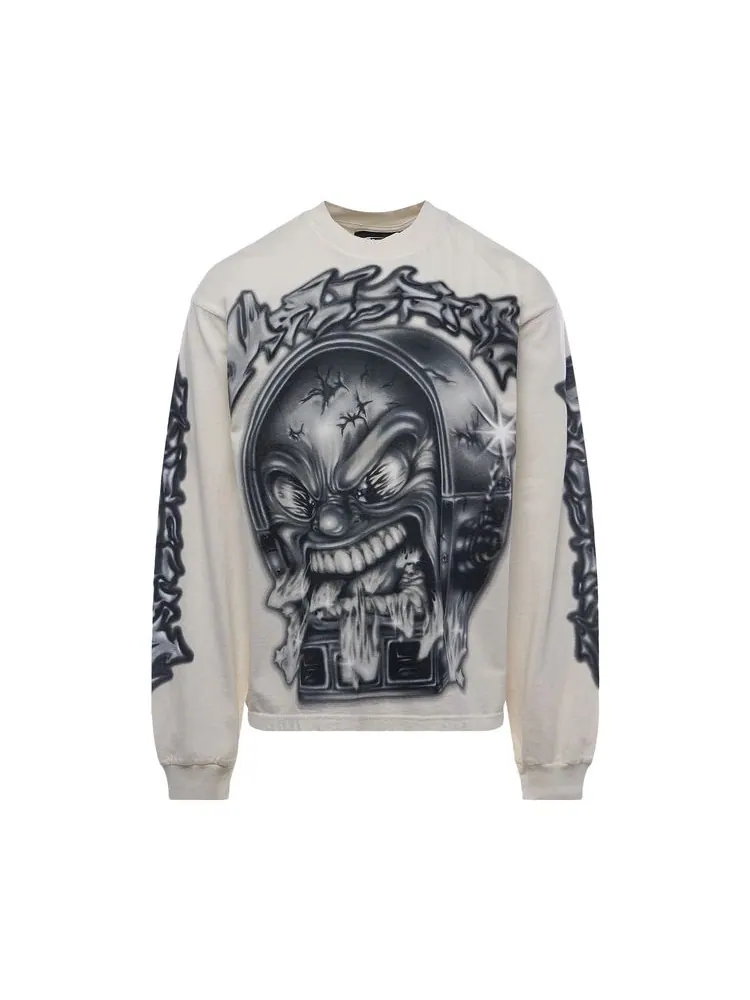 Лонгслив Hellstar Mark Long-Sleeve 'White' — изображение 1 из 2, белый