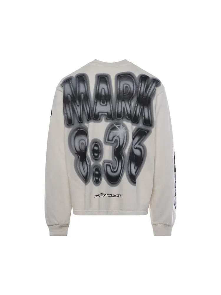 Лонгслив Hellstar Mark Long-Sleeve 'White' — изображение 2 из 2, белый
