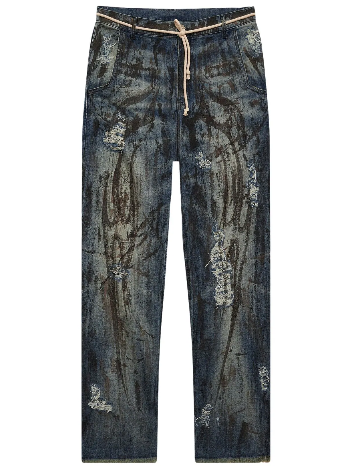 Джинсы Hellstar Denim Jeans 'Blue' — изображение 1 из 2, синий