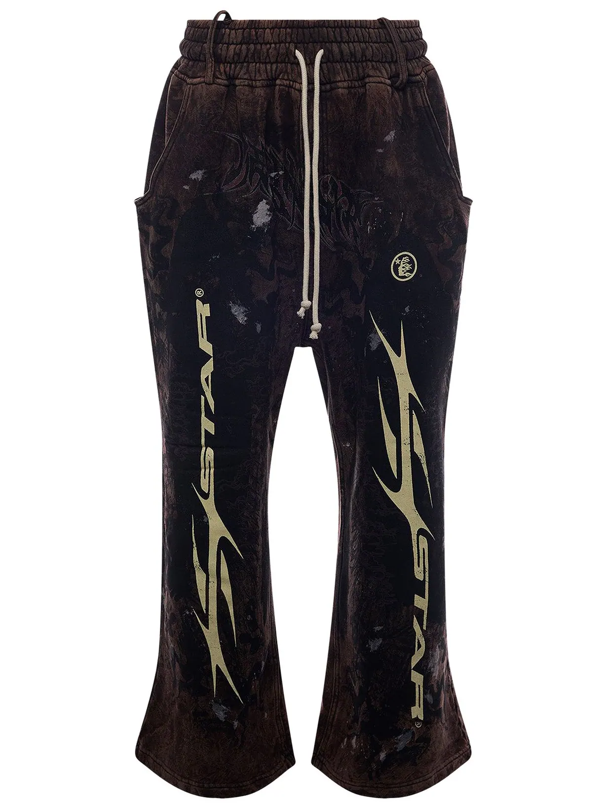 Спортивные штаны Hellstar Graffiti Sweatpants 'Brown' — изображение 1 из 2, коричневый