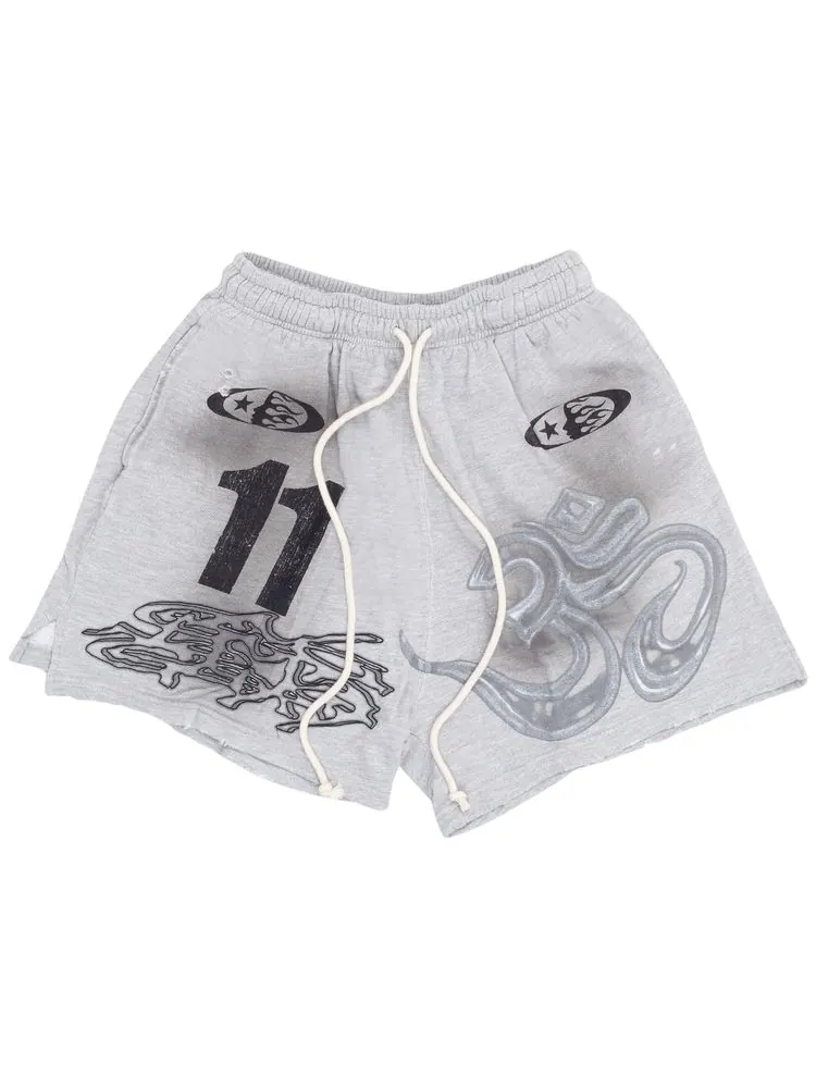 Шорты Hellstar Yoga Shorts 'Grey' — изображение 1 из 2, серый