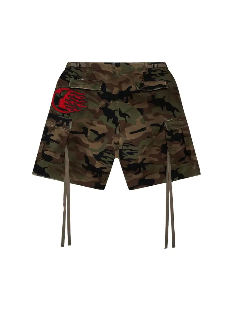 Шорты Hellstar Cargo Shorts 'Camo' — изображение 2 из 2, камуфляж