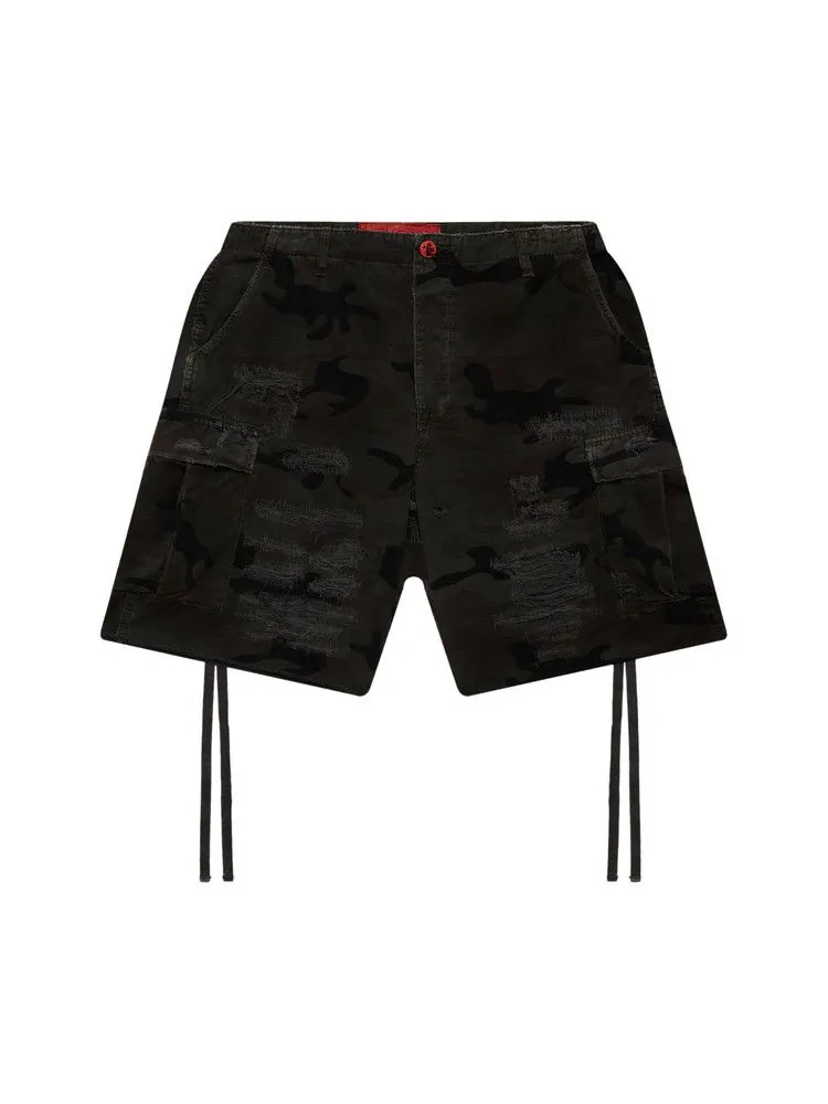 Шорты Hellstar Distressed Cargo Shorts — изображение 1 из 2, черный