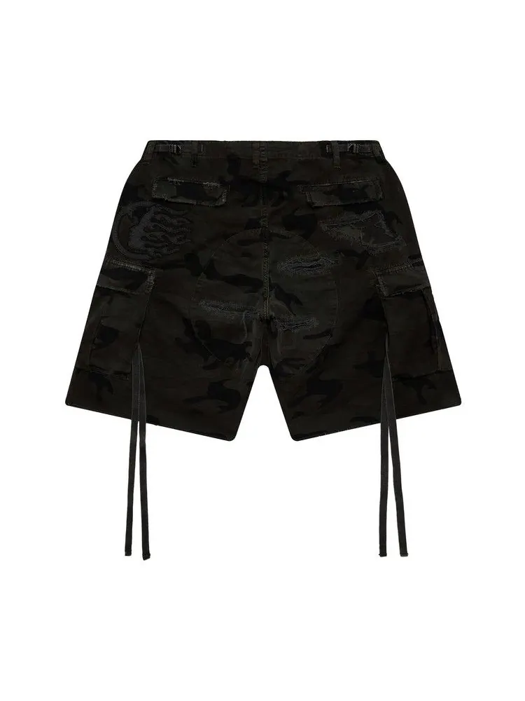 Шорты Hellstar Distressed Cargo Shorts — изображение 2 из 2, черный