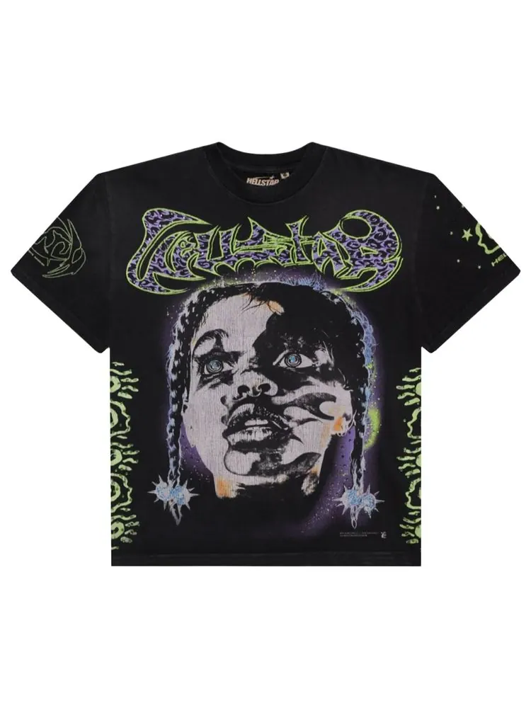 Футболка Hellstar Amen T-Shirt 'Black' — изображение 1 из 2, черный