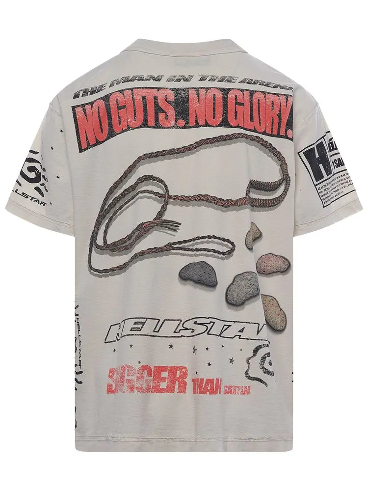 Футболка Hellstar Kill Your Goliath T-Shirt 'White' — изображение 2 из 2, белый