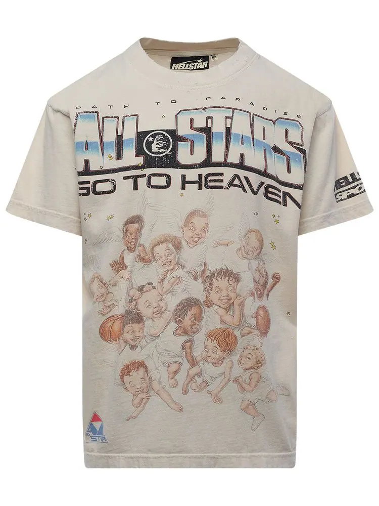 Футболка Hellstar All Stars T-Shirt 'White' — изображение 1 из 2, белый