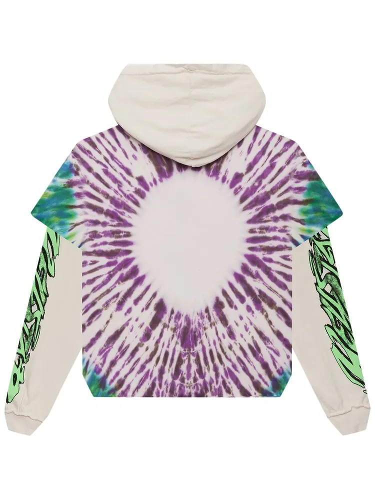 Худи Hellstar Tye-Dye Zip-Up Hoodie 'Multicolor' — изображение 2 из 2, мульти
